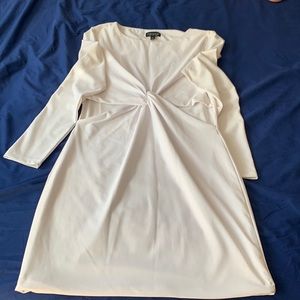 White cutout dress